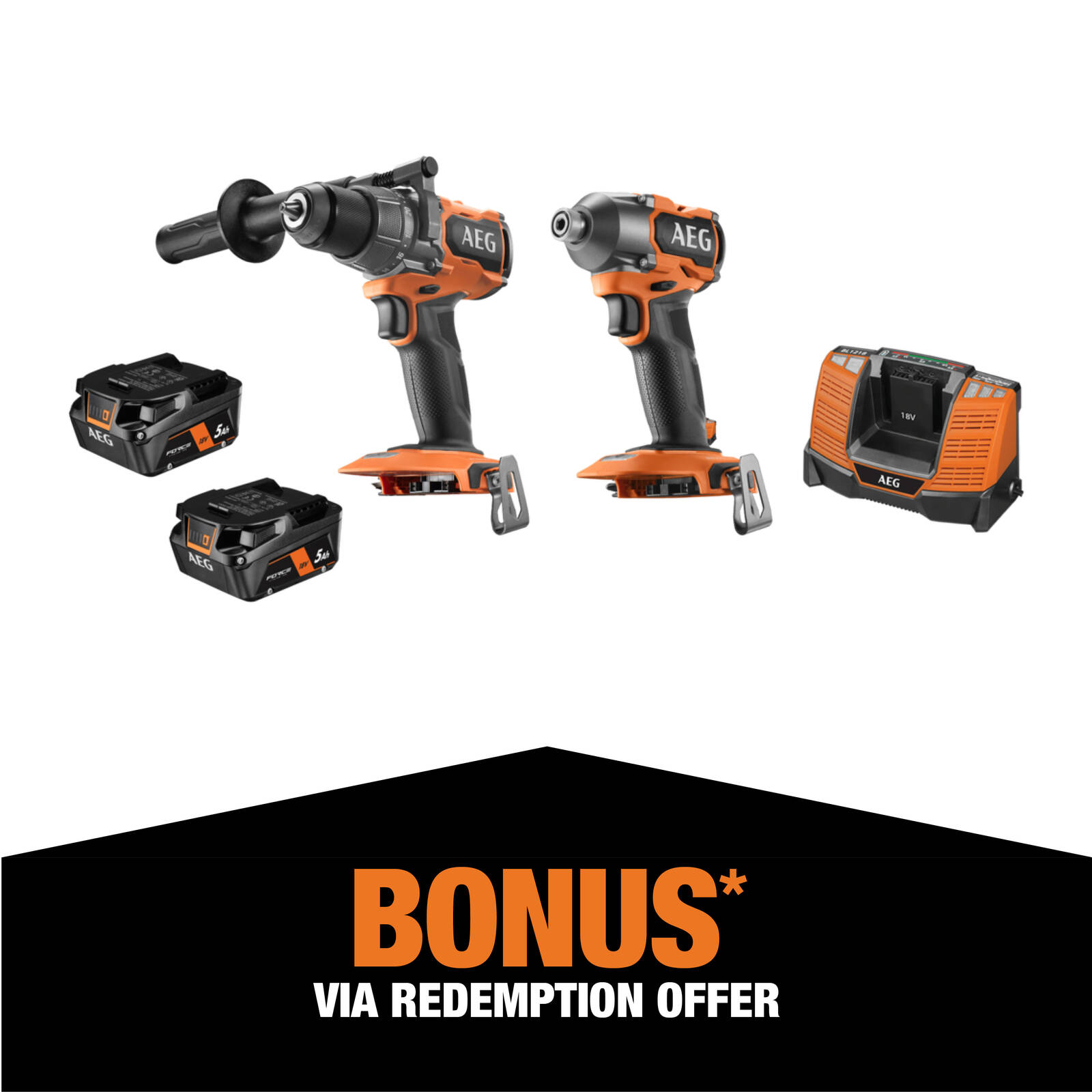 Aeg 18v 4.0 ah brushless hammer drill kit sale