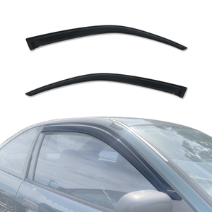 AUSGO Luxury Weather Shields for Mitsubishi Lancer CE 2Dr Coupe 1996-2003 Weathershields Window Visors Wind Deflectors
