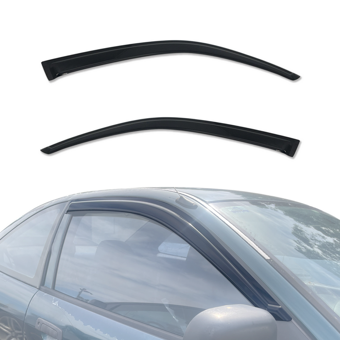 AUSGO Luxury Weather Shields for Mitsubishi Lancer CE 2Dr Coupe 1996-2003 Weathershields Window Visors Wind Deflectors