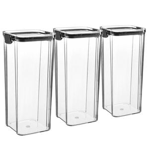 Argon Food Containers - 1.8 Litre - Black - Pack Of 3