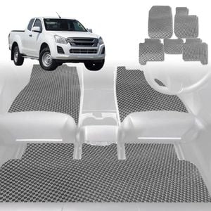 6D Diamond Car Floor Mats for Isuzu D-Max Space Cab 2013-2020-Outback GT