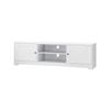 Oikiture Entertainment Unit Hamptons Tv Cabinet White 160cm