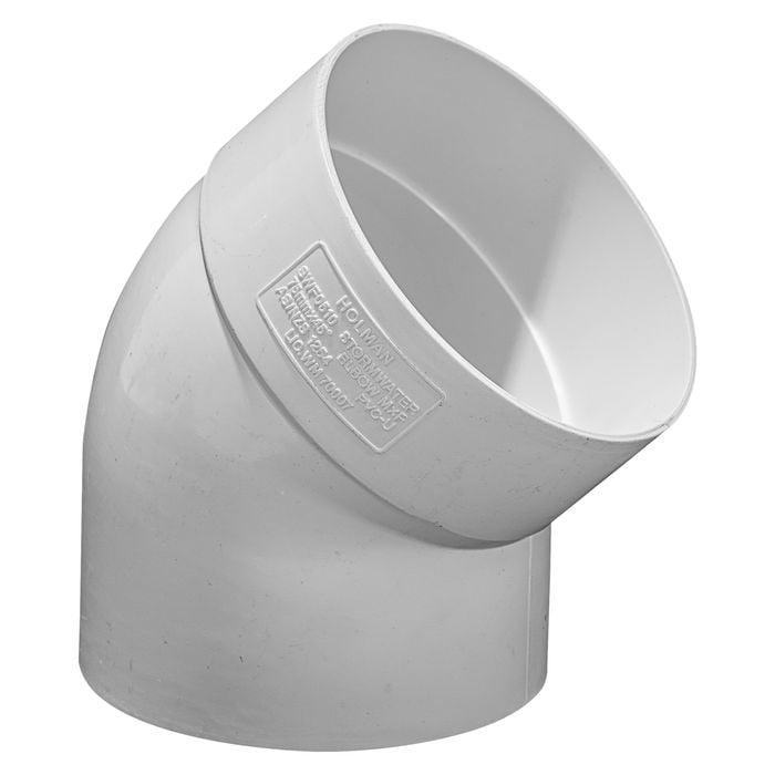 Holman 75mm 45° M-F PVC Stormwater Elbow