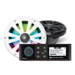 SoundExtreme Marine Single-DIN Size Stereo Radio and 6.5-inch Speaker Kit