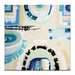 Artist Lane "St Kilda Spirit  " by Ani Ipradjian - 61x61cm Stretched Canvas
