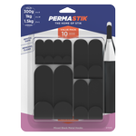 Permastik Black Mixed Metal Hooks - 10 Pack