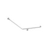 3monkeez 870 x 700mm 32mm Stainless Steel Right Handed Angled Grab Rail