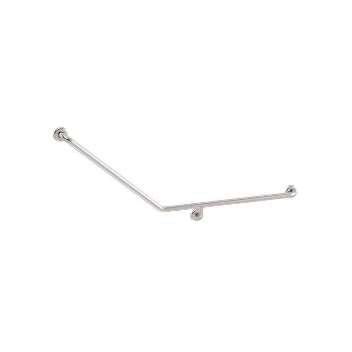 3monkeez 870 x 700mm 32mm Stainless Steel Right Handed Angled Grab Rail