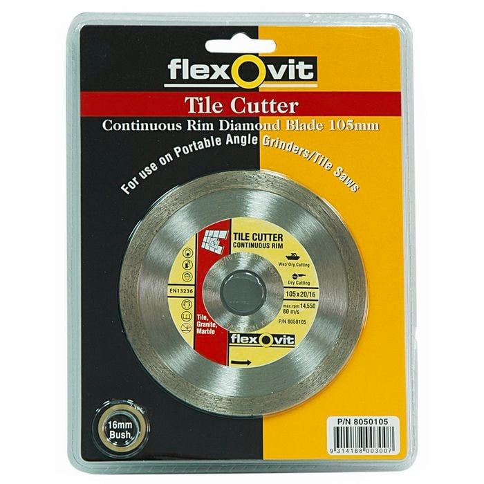 Flexovit 105mm Continuous Rim Diamond Blade Bunnings Australia