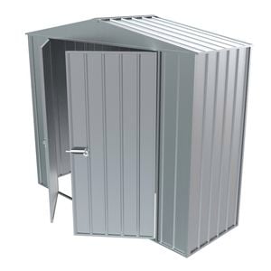 Build-a-Shed 2.3 x 0.8 x 2.3m Gable No Side Doors Shed - Zinc