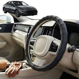 Australian Goose Steering Wheel Cover for Hyundai Sonata 2021 - Current Circle Black