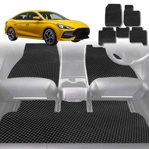 6D Diamond Car Floor Mats for All-new MG 5 2023-Current-Full Set-Black-Outback GT