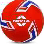 Nivia SPINNER Football (Red, Size 5) | Machine Stitched | 32 Panel | Hobby Playing Ball | Soccer Ball | England