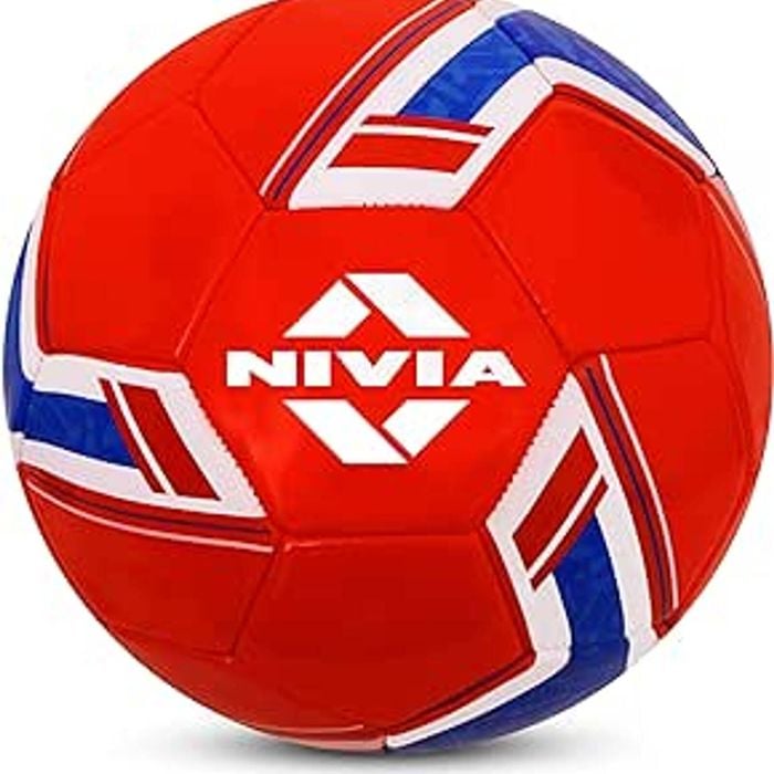 Nivia SPINNER Football (Red, Size 5) | Machine Stitched | 32 Panel | Hobby Playing Ball | Soccer Ball | England