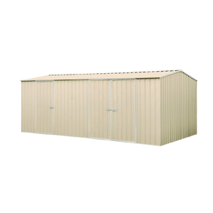 Absco Sheds 5.22 x 2.26 x 2.06m Cream Economy Three Door Garden Shed