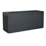 Northcote Pottery 55cm Black Linea Trough