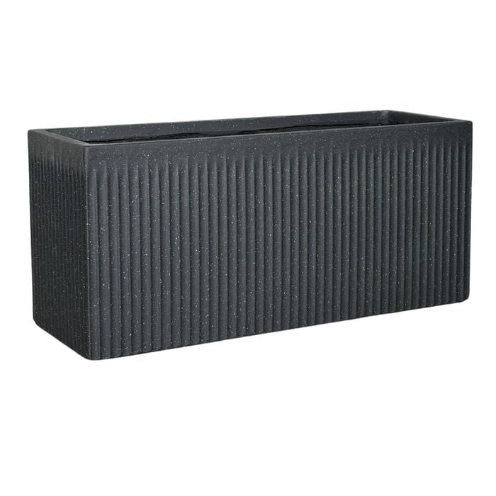 Northcote Pottery 55cm Black Linea Trough - 55cm Black