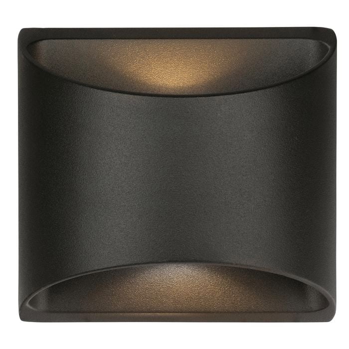 Brilliant 8W Black Binley Up Down Wall Light