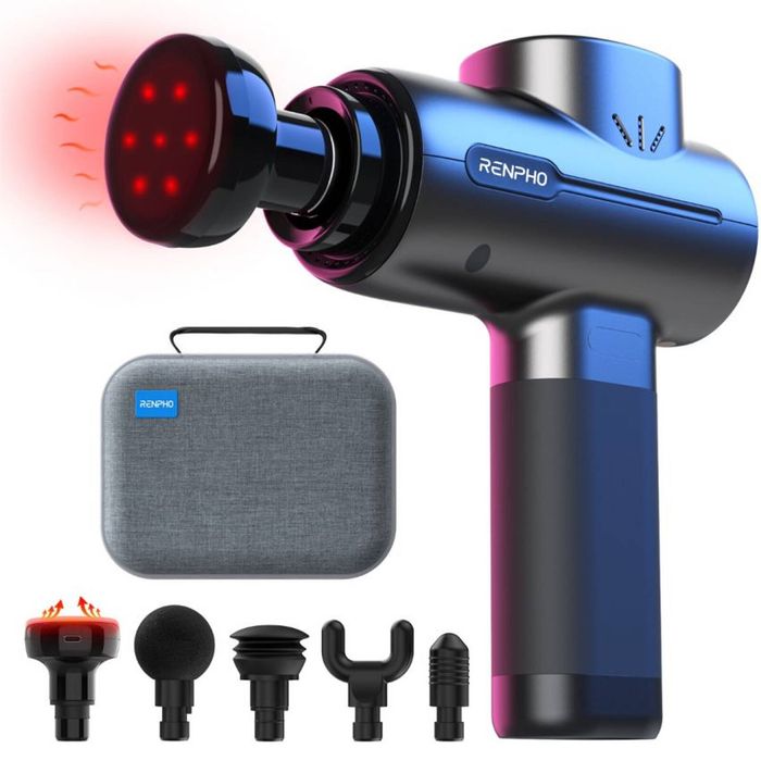 Renpho Active Thermal Percussion Massage Gun With Heat 3200rpm