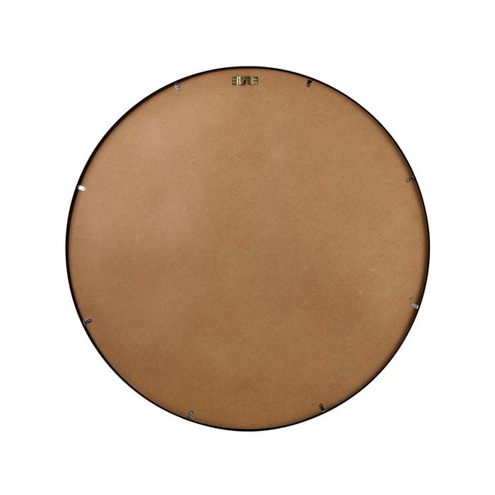 Oikiture 80cm Round Wall Mirrors Black - Bunnings Australia