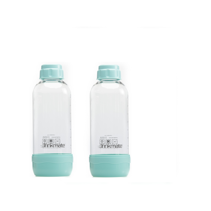 Drinkmate 0.5 Litre Bottles - Twin Pack Blue