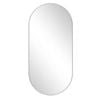 Astin Sinclair 1200 x 600 x 28mm Brushed Nickel Pill Shape Mirror