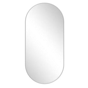 Astin Sinclair 1200 x 600 x 28mm Brushed Nickel Pill Shape Mirror