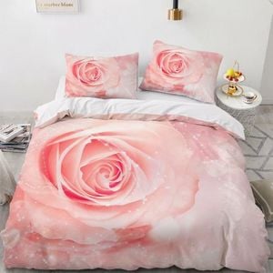 3D Pink Rose 349 Bed Pillowcases Quilt King Single Size
