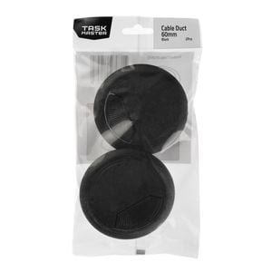 Taskmaster 60mm Black Cable Duct - 2 Pack