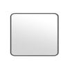 Elegant Collections Small Black Metal Rectangle Mirror