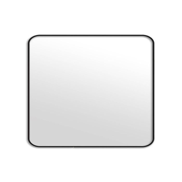 Elegant Collections Small Black Metal Rectangle Mirror