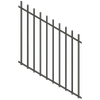 ProtectorAl 350 - 1200 x 1200mm Raked 16-30º Woodland Grey Batten Pool Fence Panel