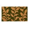 Madras Link 40 x 60cm Olive Green Leaf Coir Mat