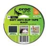 Croc Grip 25mm x 5m Black Soft Textured Vinyl Tape