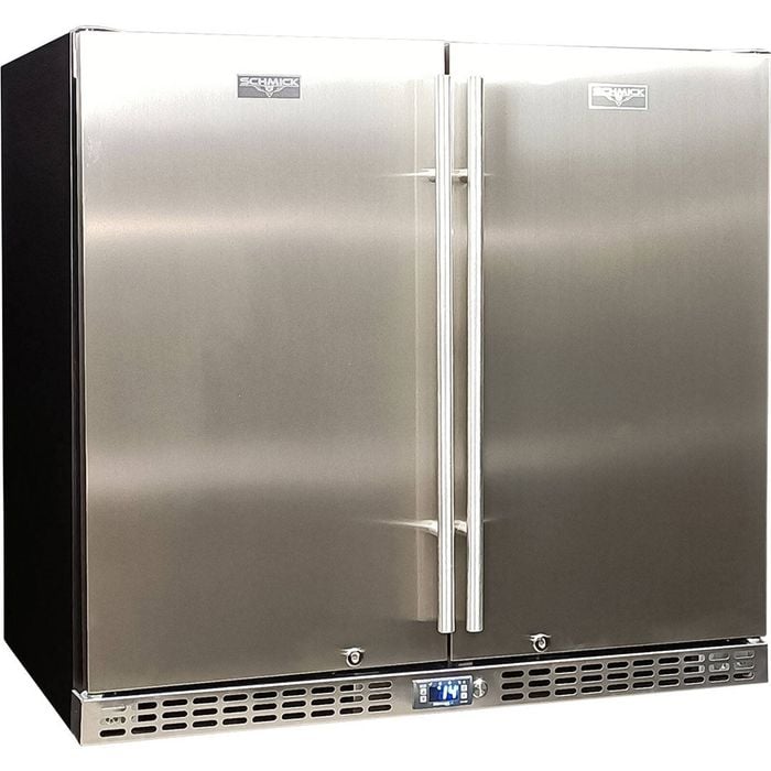 Schmick Stainless Solid 2-Door Bar Fridge - SK246-SD