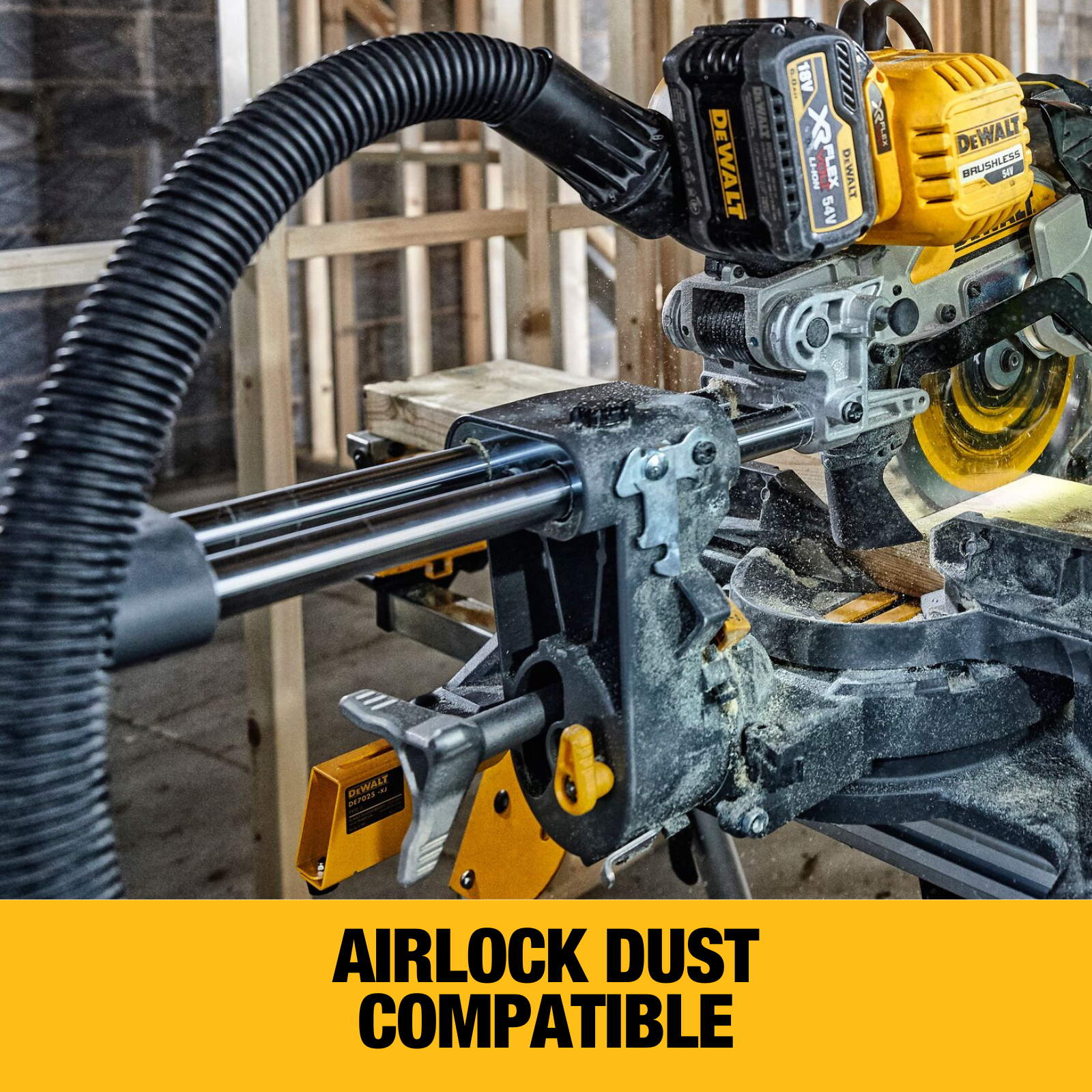 DeWALT 54V XR Flexvolt 254mm Cordless Mitre Saw DCS727N XE Skin Only Bunnings Australia