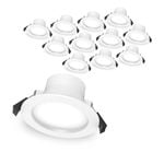 Click 8W 90mm Recessed CCT Downlight - IP54 - 12 Pack