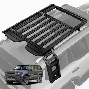 Roof Rack Rear Ladder LED Awning for Toyota Prado 250 Series VX/Kakadu/Altitude 2024-Onwards