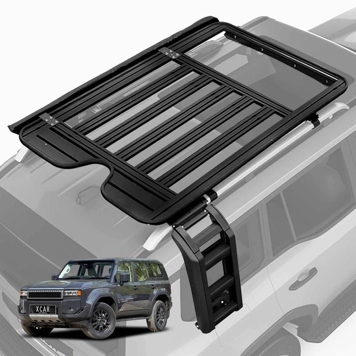 Roof Rack Rear Ladder LED Awning for Toyota Prado 250 Series VX/Kakadu/Altitude 2024-Onwards