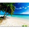 Palm Trees Ocean Beach Samoa  Print 100% Australian Made 120 x 90cm  (Stretched)
