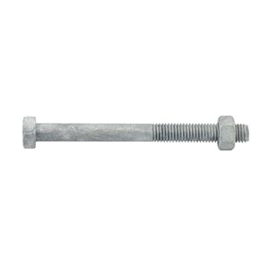 Zenith M8 x 90mm Hot Dipped Galvanised Hex Head Bolt And Nut - Each