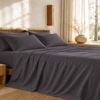 Royal Comfort 1200 Thread Count Sheet Set 4 Piece Charcoal Double