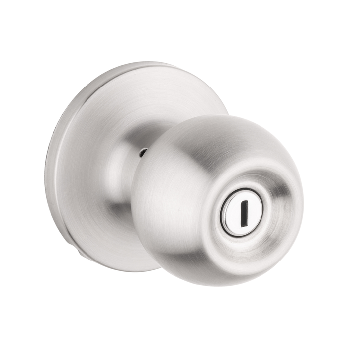 Lane Stainless Satin Steel Bala Privacy Knobset