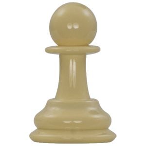 Plastic White Pawn - From A 20cm Set