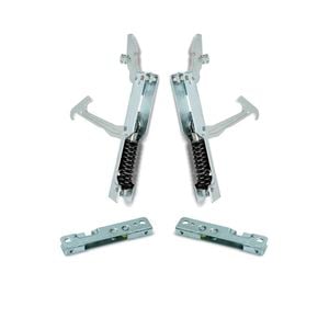 Oven Door Hinges Complete Kit Assembly With Supports 931330461kit, Suits Smeg