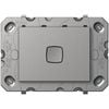HPM ARTEOR 1 Gang Push Button Light Switch - Magnesium