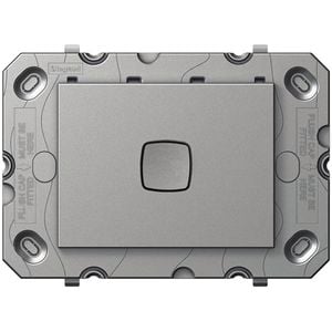 HPM ARTEOR 1 Gang Push Button Light Switch - Magnesium