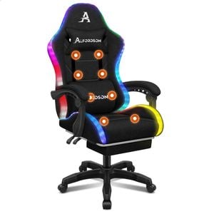 ALFORDSON Gaming Office Chair LED Black
