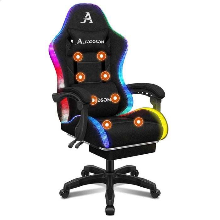 ALFORDSON Gaming Office Chair LED Black