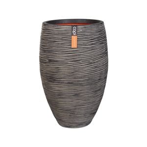 Capi 40 x 60cm Anthracite Rib Outdoor Plant Pot